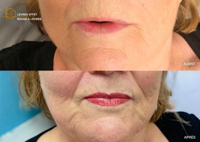 Maquillage permanent lèvres effet rouge à lèvre | Marie Tatoo | Toulouse